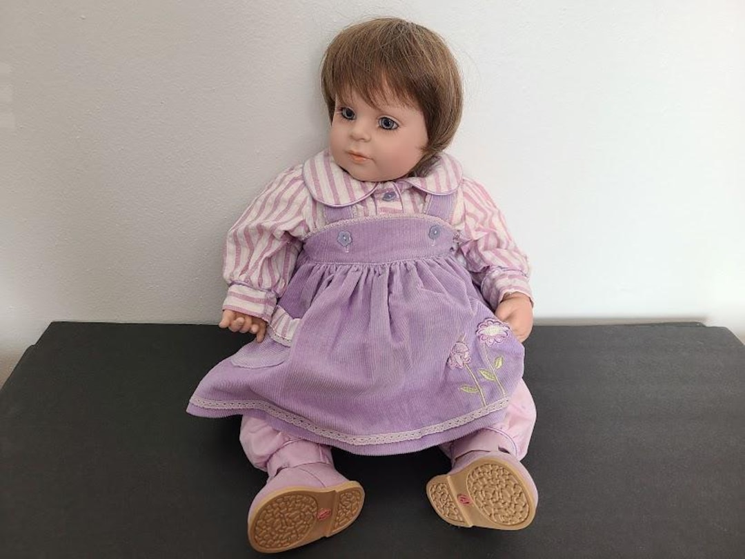 Adora Baby Doll Vintage Name Your Own Original Purple Flower Dress