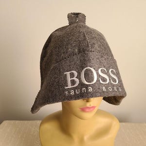 Wool Sauna Hat &quot;Sauna Boss&quot;