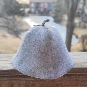 Wool Sauna Hat Finn Steam Room Bath Cap