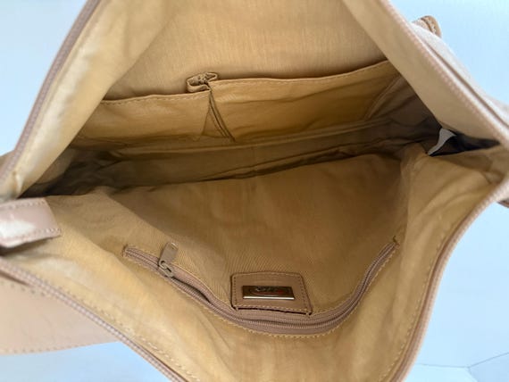 Talbots camel suede and leather structured handba… - image 15