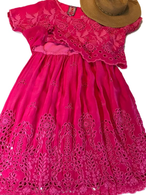 sachin and babi light blue dress Johnny Was Pink Eyelet Two Piece Dress, Size M, Johnny Was Boho Style Pink  Embroidered Sun Dress With Cropped Top, Johnny Was Summer Dress