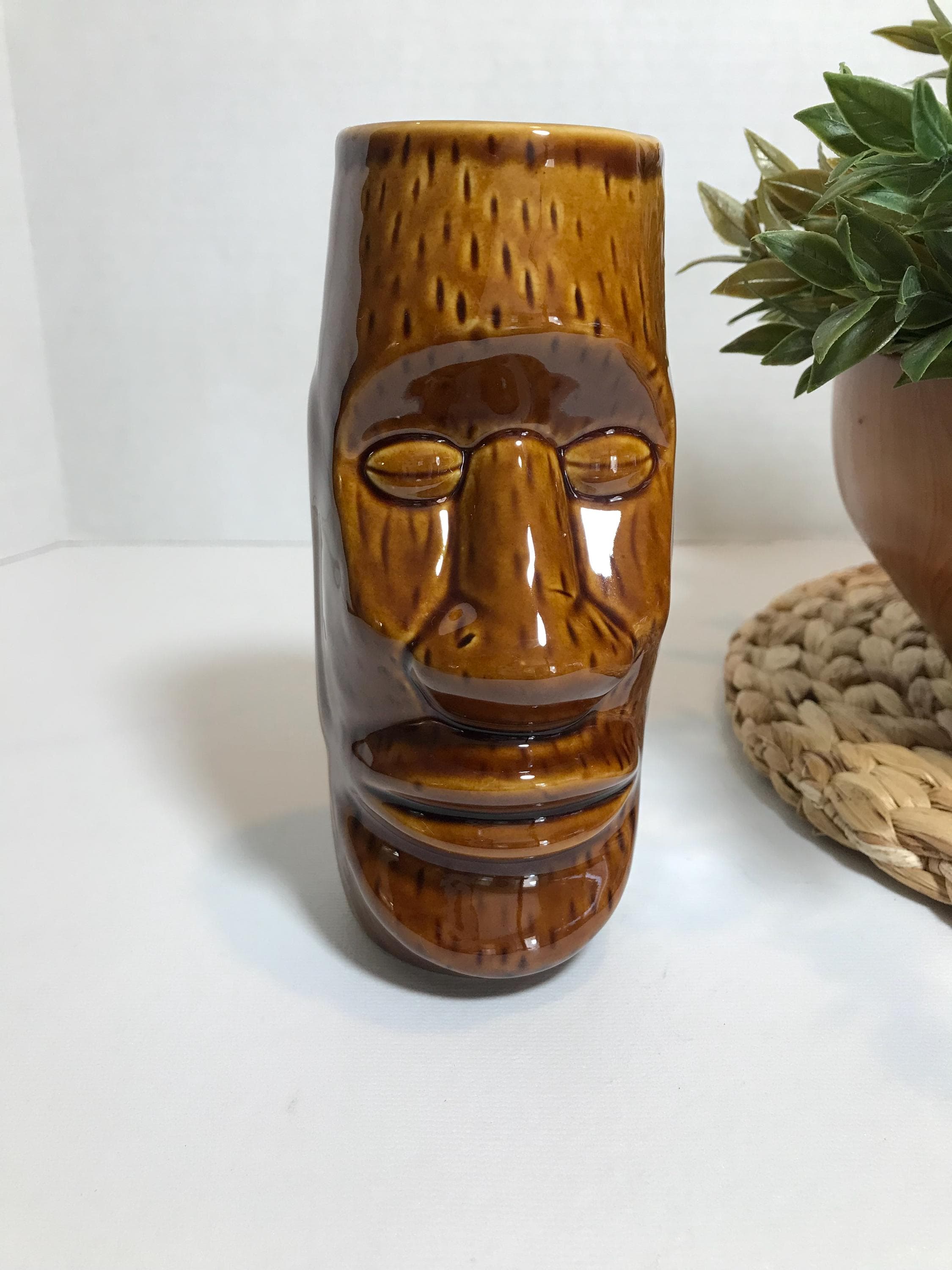 TIKI ビンテージセラミックカップ ヴィンテージ セラミック ティキ グラス カップ、ヴィンテージ