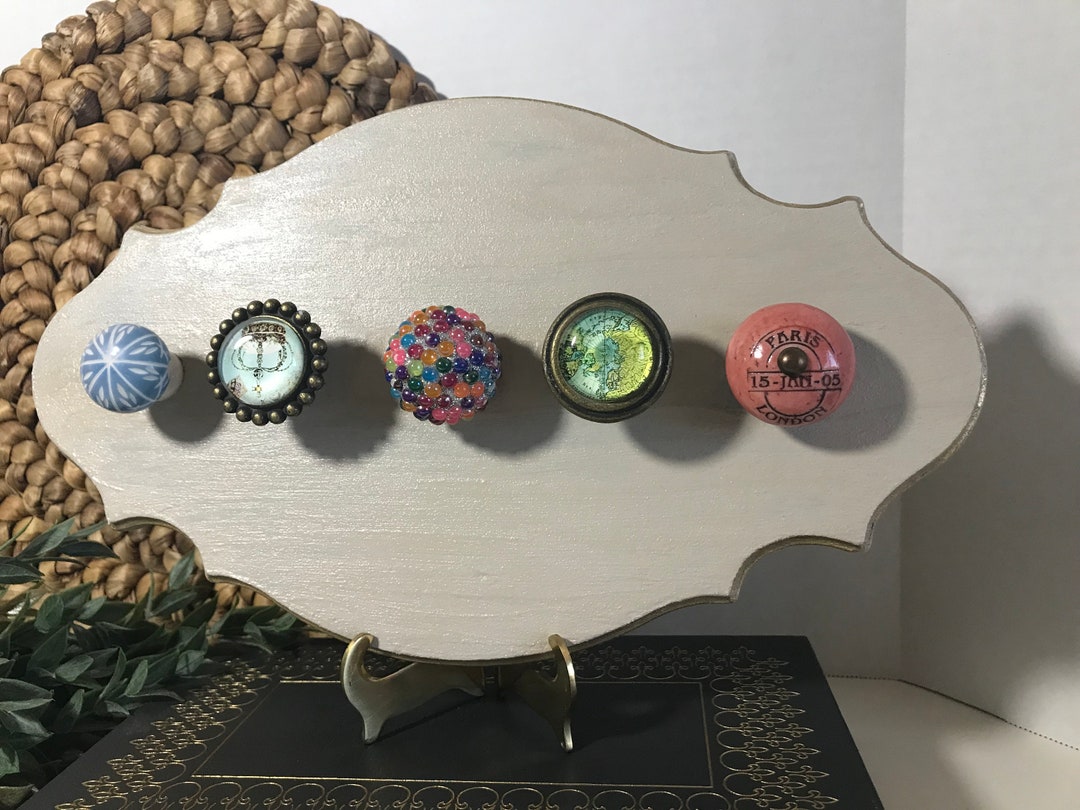 Handmade Wooden Coat Purse Rack, Wooden Purse Hook With Whimsical Knob ...