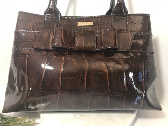 Kate Spade brown purse, Kate Spade patent leather… - image 3