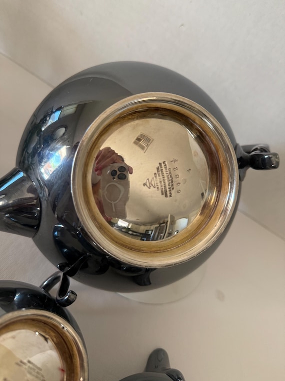 Vintage James Deakin & Sons Silverplate Tea Set, 3-piece