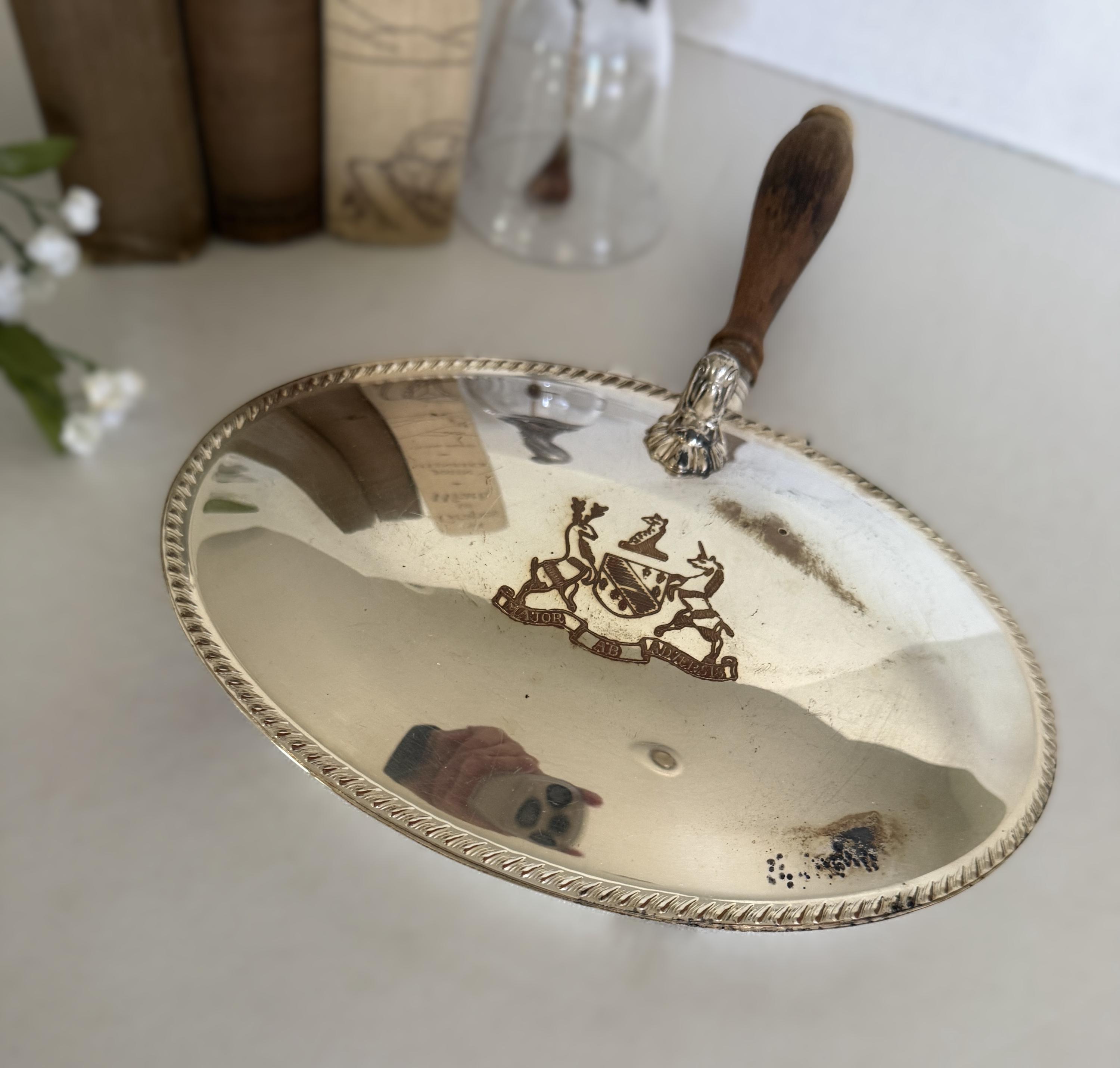 Vintage Silverplate Silent Butler, Vtg B Rogers Silver Co Crumb