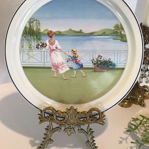 Villeroy & Boch Les Saisons Romantiques, Villeroy and Boch The Romantic Seasons plate 1 Spring, Villeroy and Boch decorative wall plate
