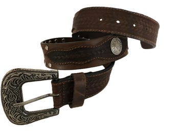 Womens Western Brown Gemstone Cowhide Sparkly Rodeo Cowgirl  display picture 1