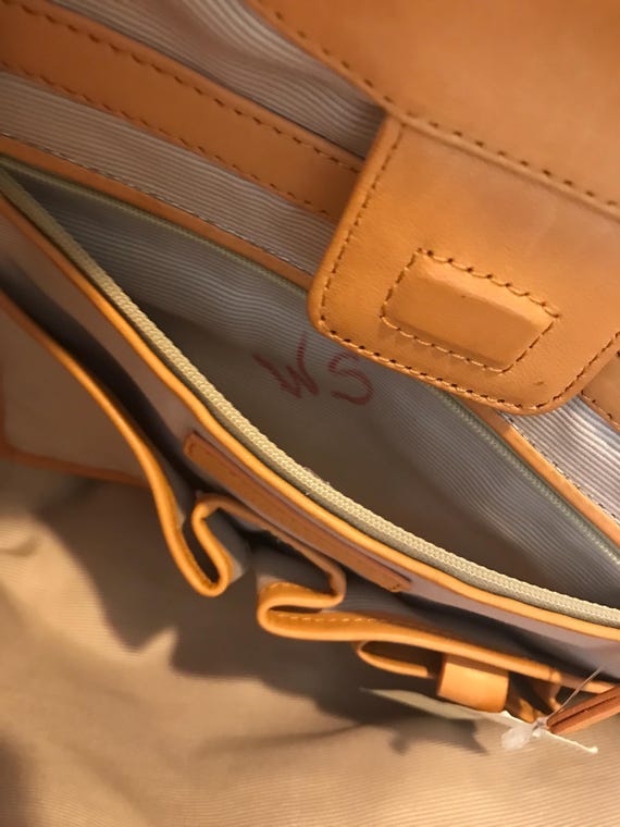 Ann Taylor genuine leather orange python print ha… - image 11