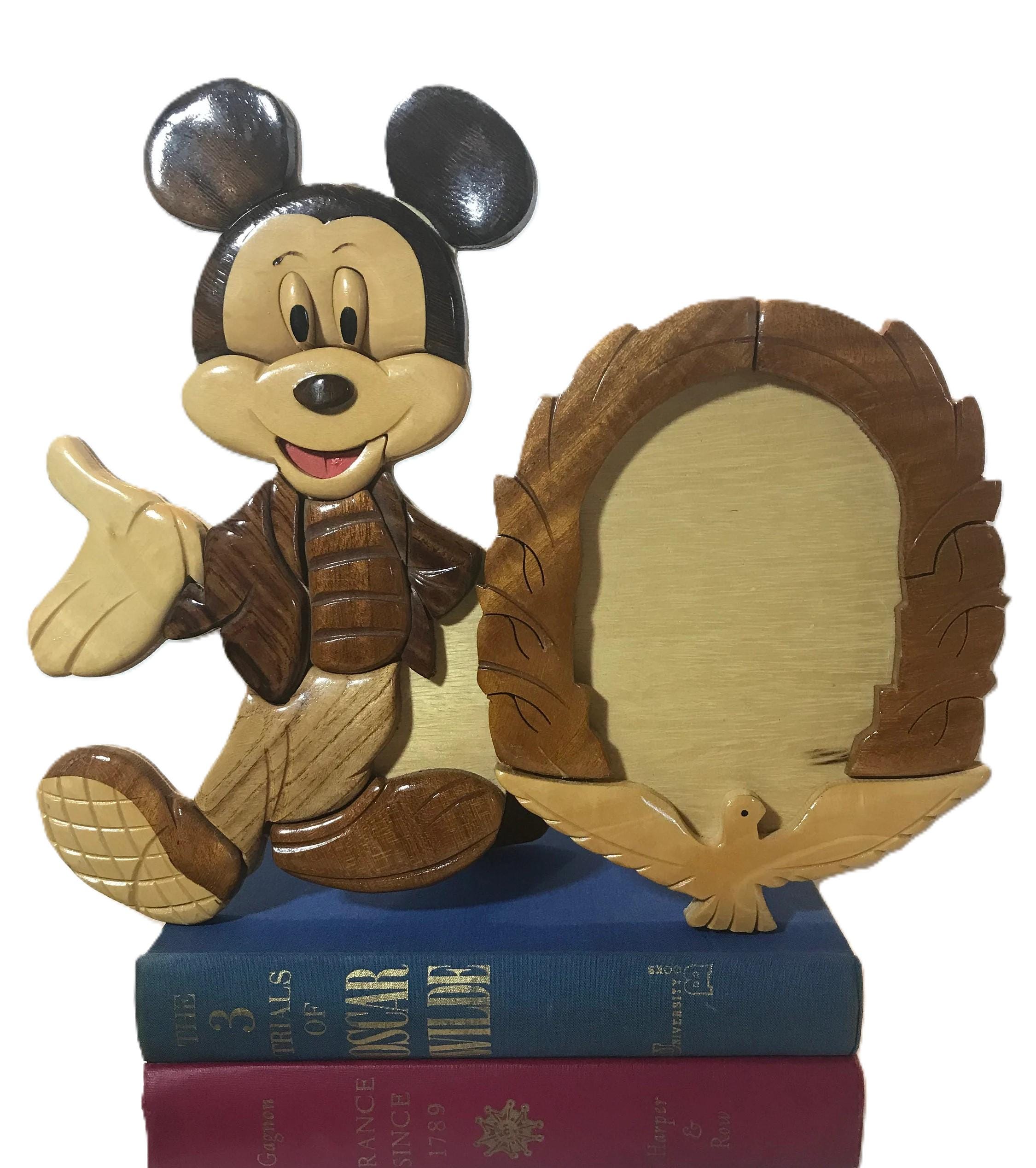ミッキーマウス Disney Mickey Mouse 木製フレーム アート