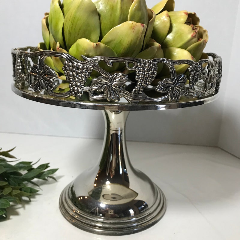 Silver Cake Stand Etsy — free download