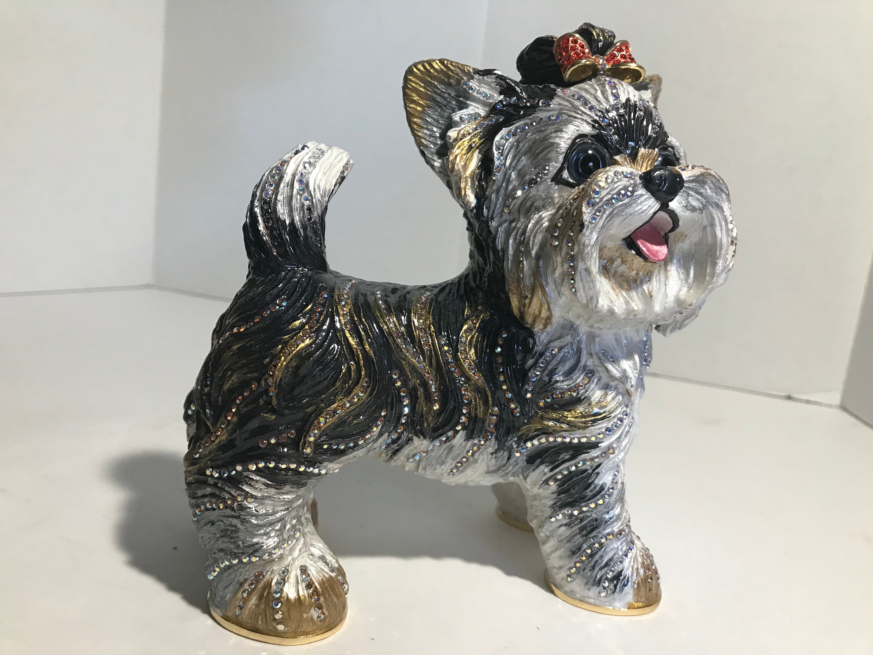 SWAROVSKI - せっきぃ★美品★SWAROVSKIクリスタル★ヨークシャーテリア 子犬 せっきぃ様専用☆美品☆SWAROVSKIクリスタル☆ヨークシャー
