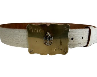 Vintage Hand Beaded Belt, Native American Style Beaded Belt  display picture 1