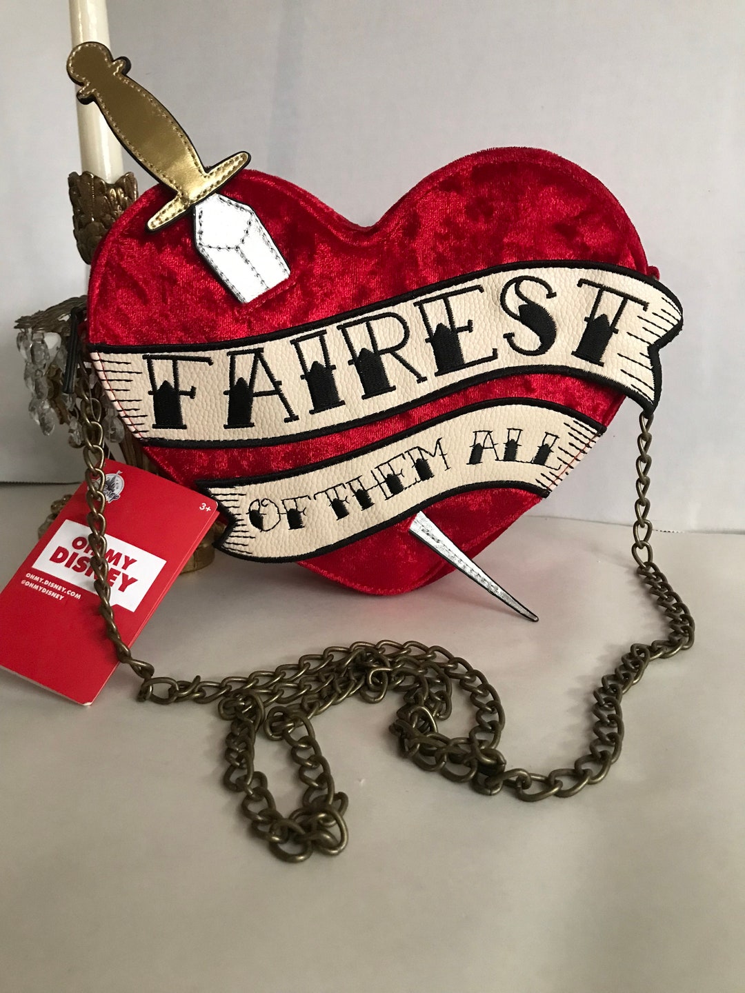 Disney Fairest of Them All Red Heart Purse, Snow White