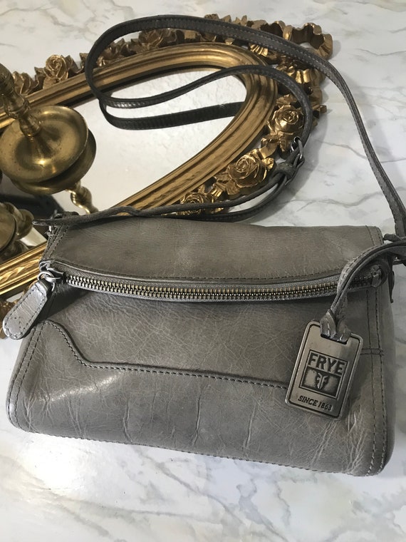 Vintage Frye leather crossbody handbag purse, Vint