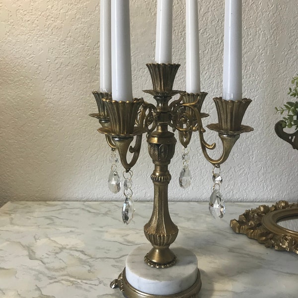 Gold Candelabra Etsy