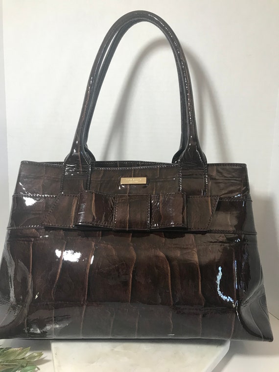 Kate Spade brown purse, Kate Spade patent leather… - image 5