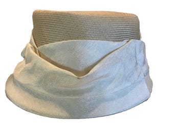 Vintage 60s Sharon Originals hat, Vintage1960s Sharon Originals straw pillbox hat, Vintage accessories, vintage unique hat, dress hat