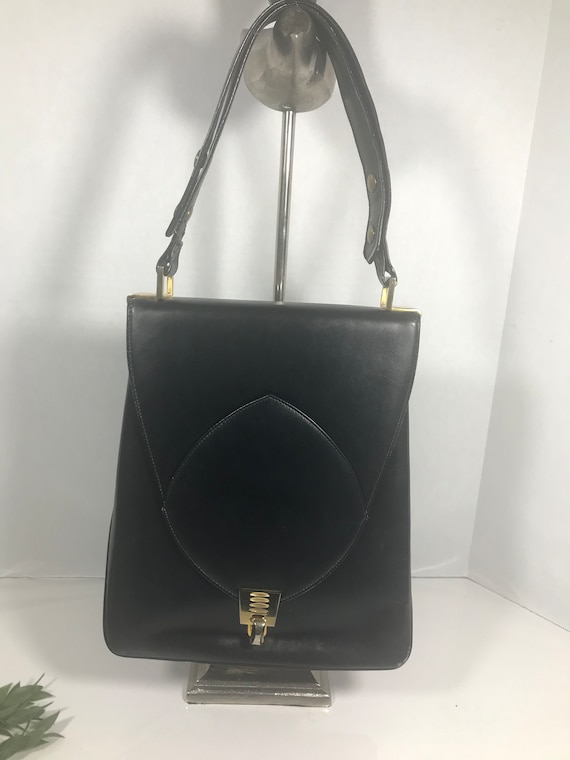 Vintage Varon black leather purse, Varon Ingledew'