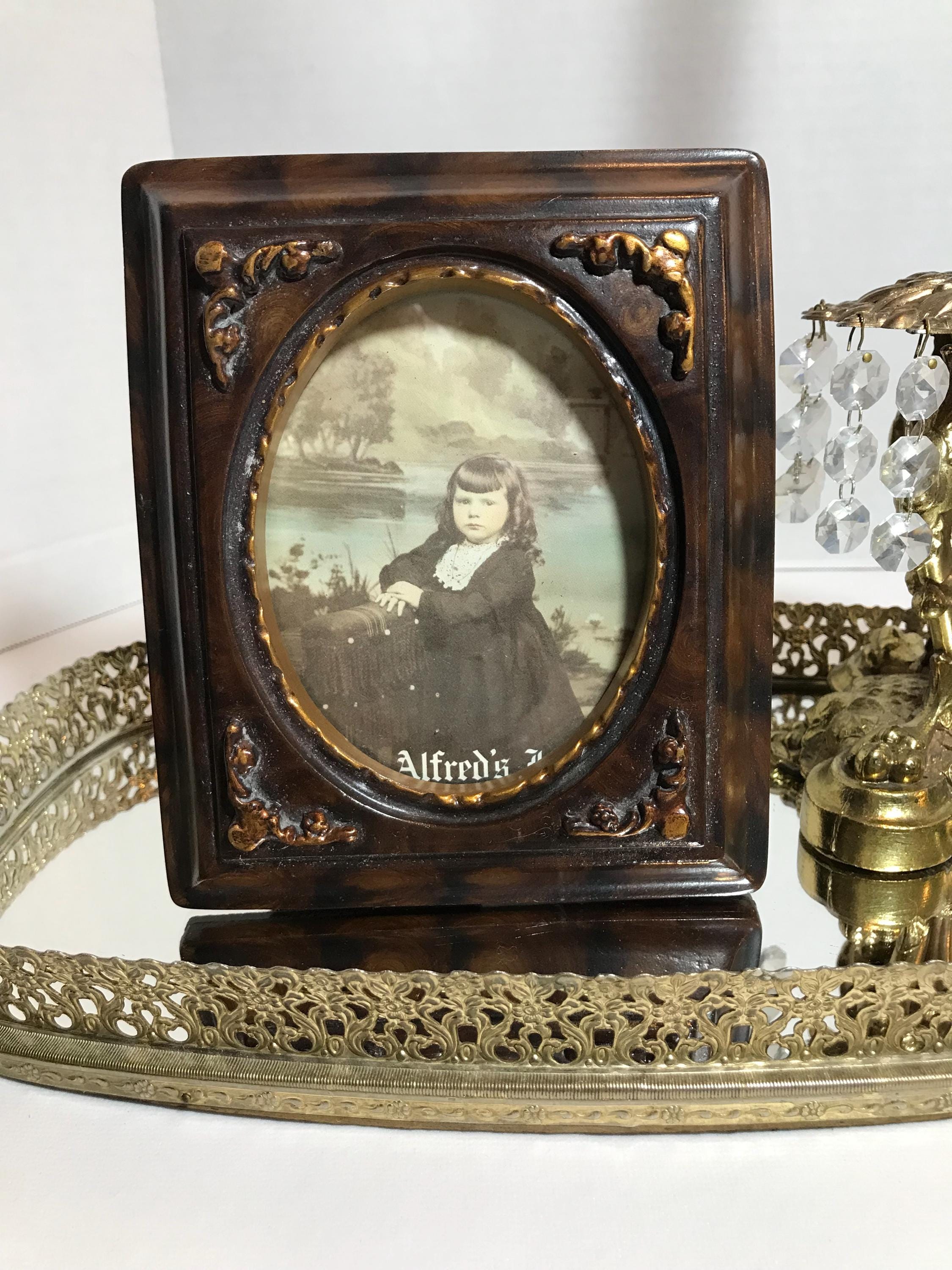 木製フォトフレーム Alfred's Picture Frames 未使用品 Vintage Alfred's Small Wood Tabletop Picture Frame, Vintage Ornate
