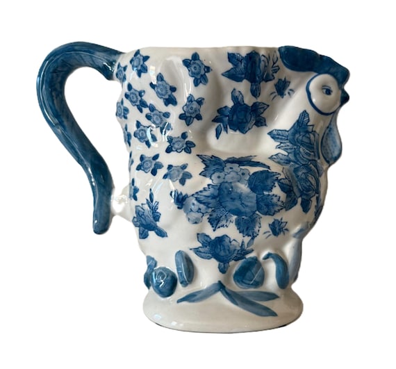 Pichet Céramique Forme Coq - Hauteur 23 Cm - Occasion état Correct