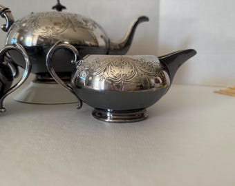 Vintage James Deakin & Sons Silverplate Tea Set, 3-piece