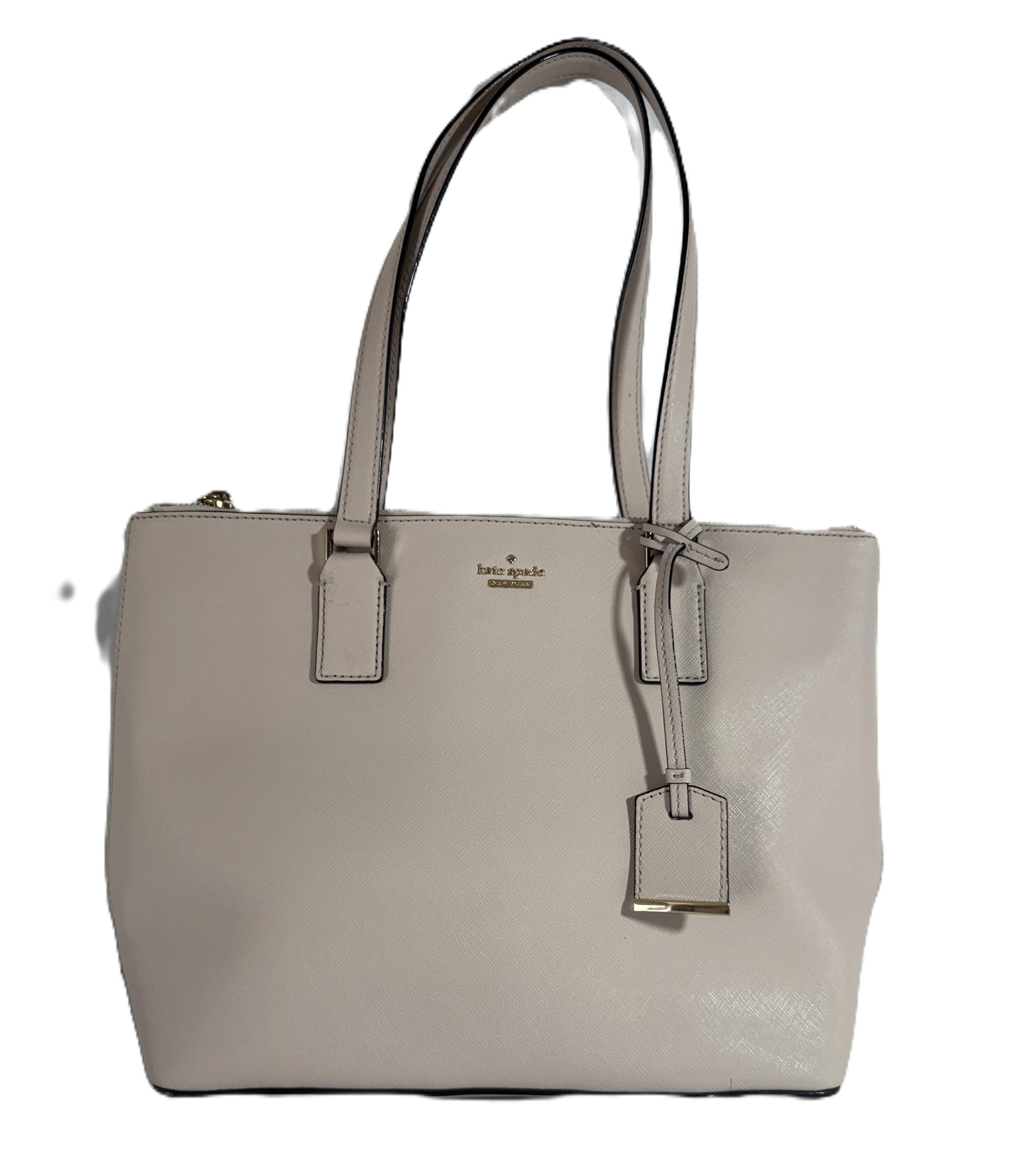 Leather Bag Kate Spade Grey Purse Kate Spade Light Gray Leather Bag