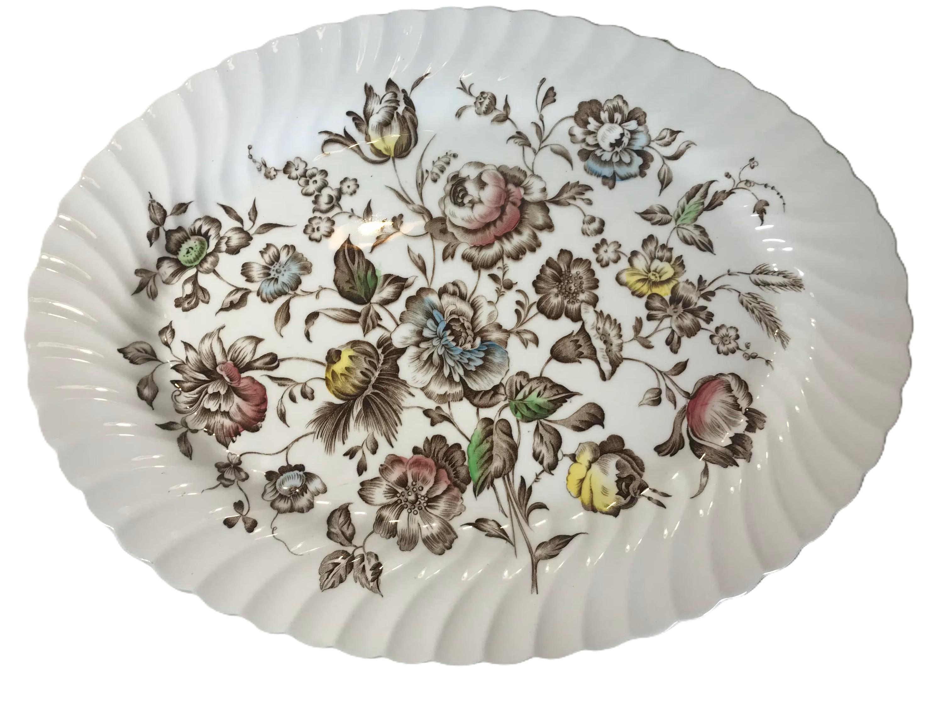 Johnson Brothers Staffordshire Bouquet Serving Platter 14