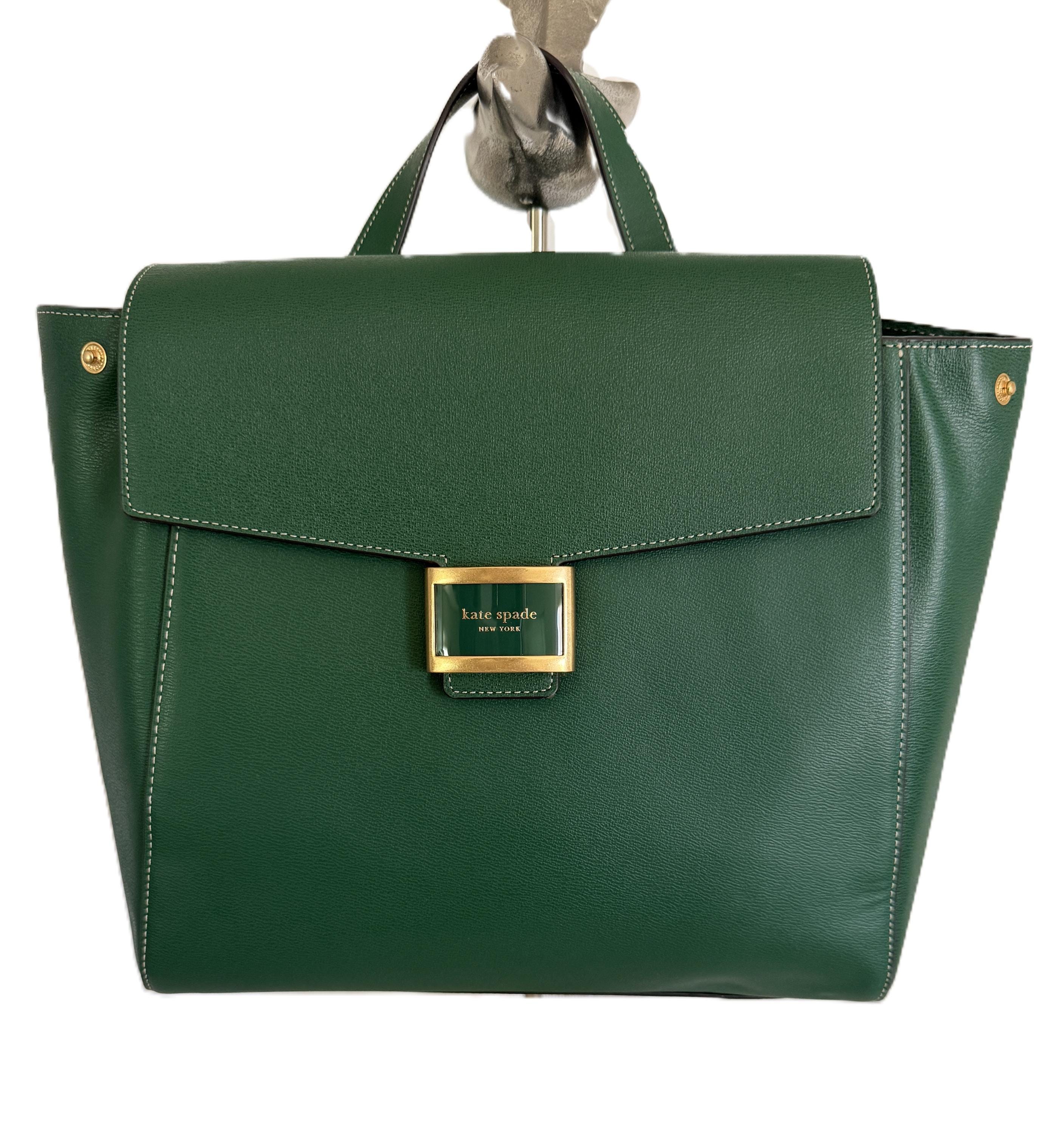 kate spade Olive Green Saffiano Leather Backpack kate spade new york Backpack Green Bags & Handbags for Women  main image 3