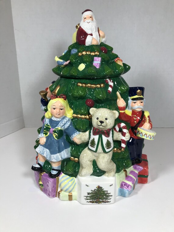 スポード クッキー ジャー クリスマスツリー Spode Christmas Tree Cookie Jar | Neiman Marcus
