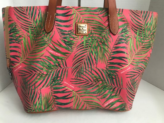 Vintage Dooney and Bourke Purse Dooney and Bourke Large Pink Leather Tote Handbag Purse Dooney and Bourke Tropical Pink Leather Tote Purse Etsy Canada