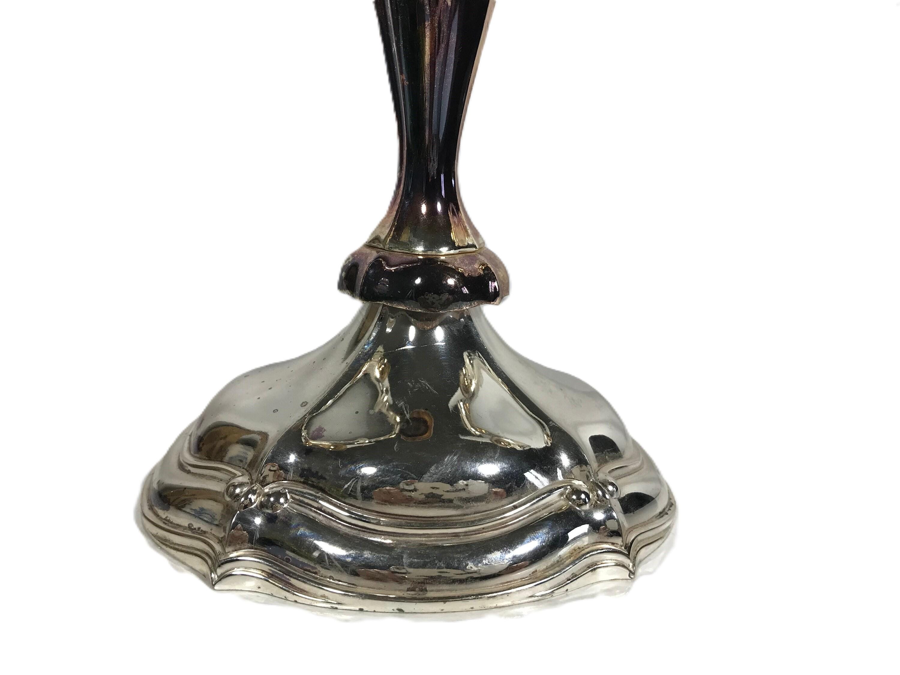 Vintage Oneida Japan Silver Plate Candelabra, Vintage Silverplate 