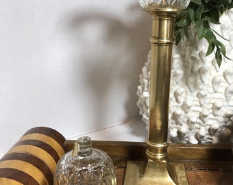 Vintage pressed glass candle inserts, vintage patterned clear glass votive candle inserts, Vintage glass taper candle topper