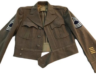 Vintage WWII 1940s US Military Jacket, Vintage WWII 1940s Military