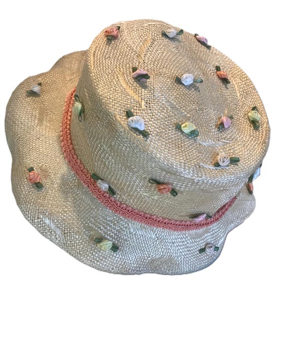 Vintage 60s Reynada Hats by Karilyn Fontanelle Straw Hat  display picture 2