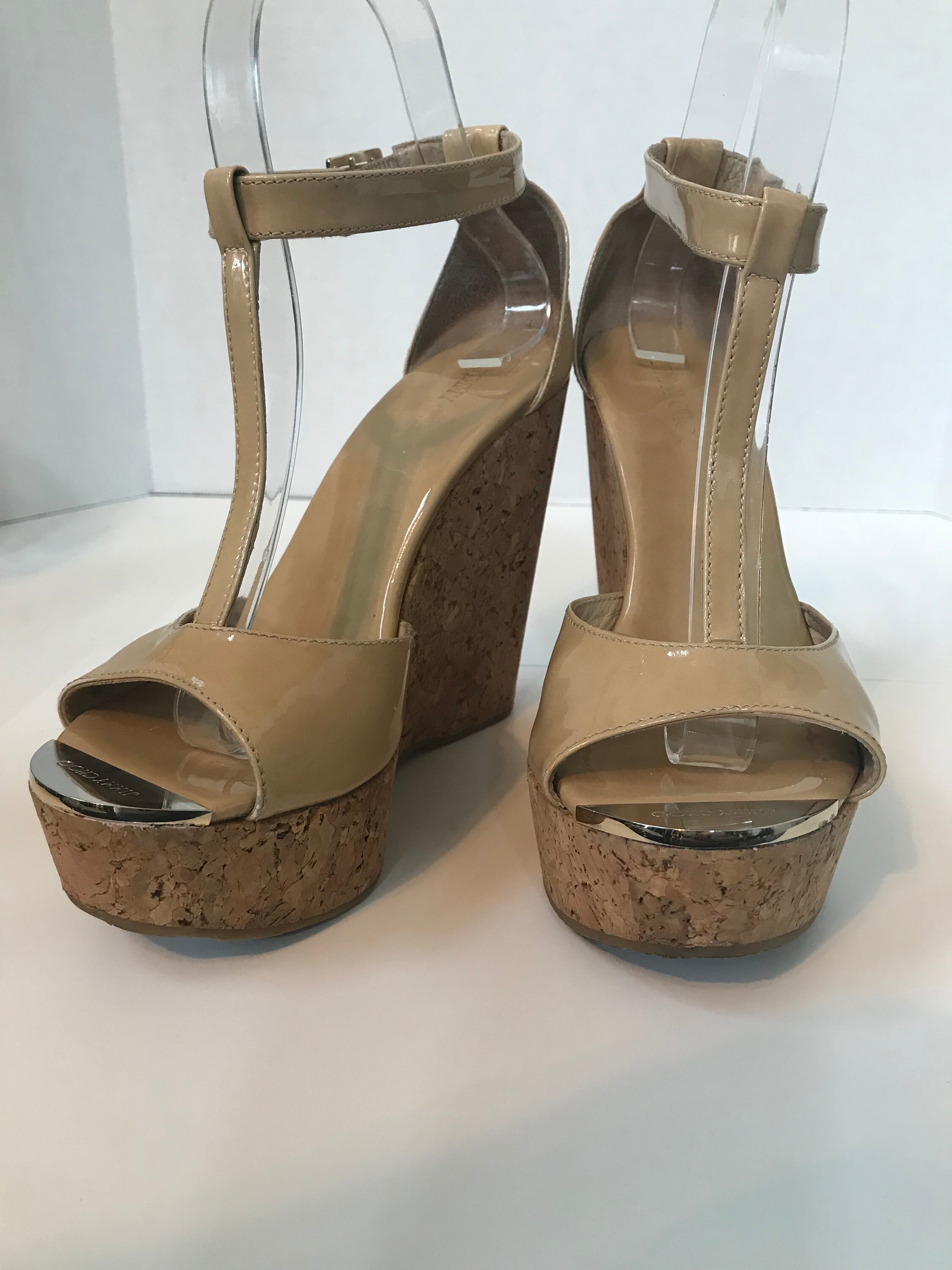 Jimmy choo cork wedge hotsell sandals