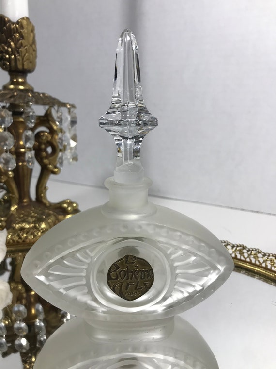 Vintage Arly La Boheme Paris glass perfume bottle… - image 1