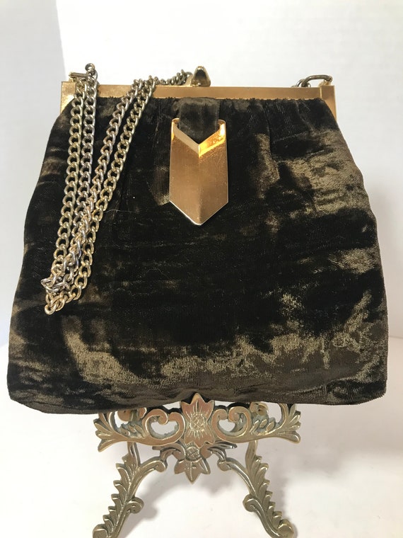Borsa Da Sera In Velluto E Raso Y2K - Pochette Con Tracolla A Catena Per Festa, 26x14 Cm - 4