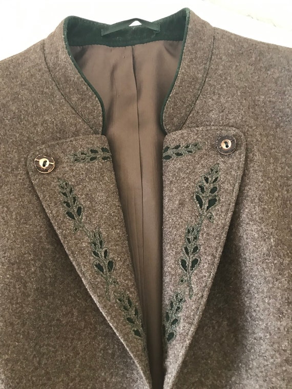 Vintage Trey Lodenfrey wool women's jacket Sz S, … - image 4