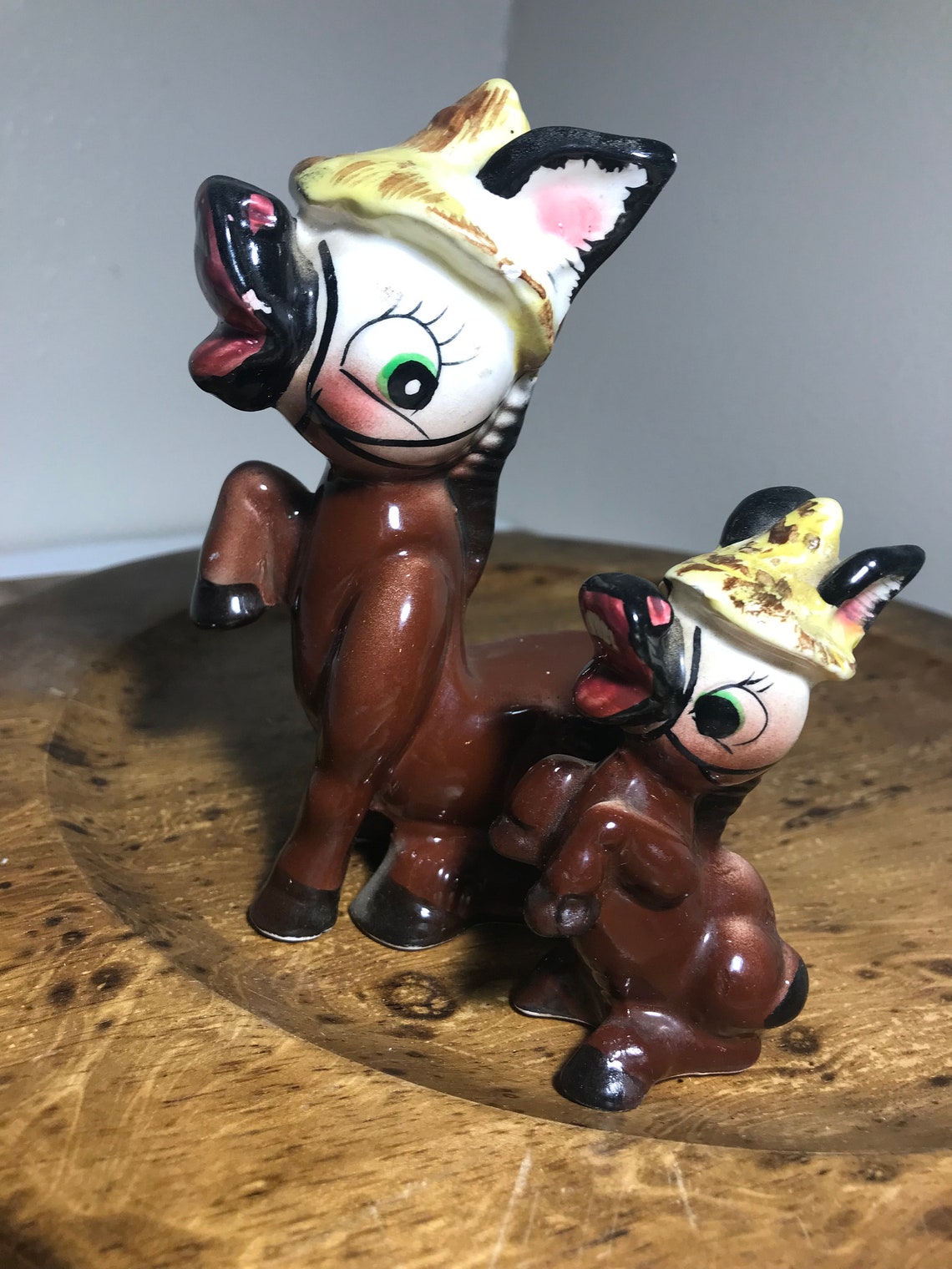 Vintage 1950s Donkey Salt and Pepper Shakers Vintage 1950s Etsy