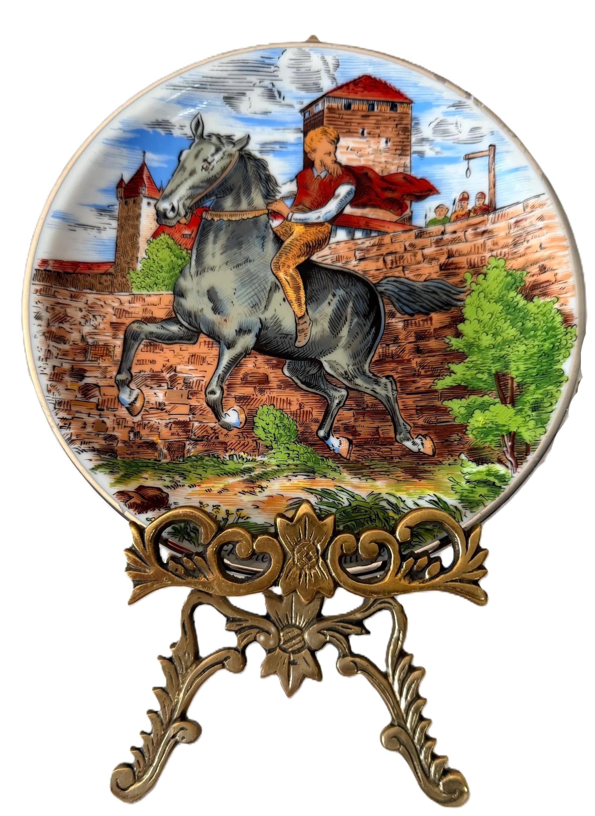 Vintage 1981 Wandertag Commemorative Plate, Eppelein Von Gailingen