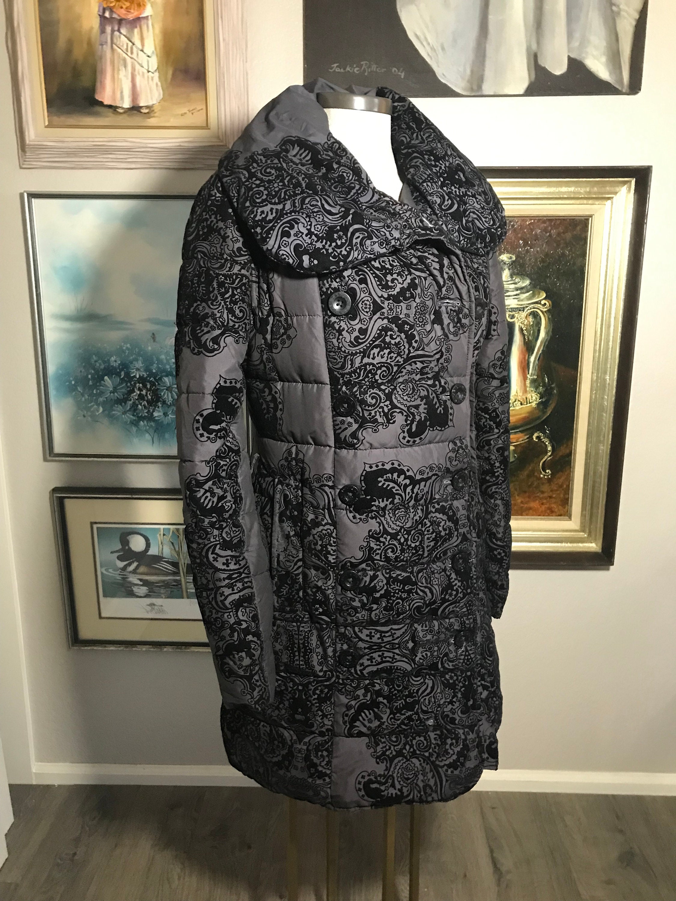 Desigual España chaqueta larga estilo puffer de invierno Talla 36