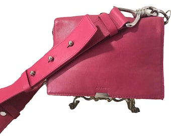 All Saints Pink Captain Flap Crossbody Purse, All Saints Fuschia Leather  Purse, All Saints Vibrant Pink Leather Captain Flap Handbag Purse - Etsy  Ireland