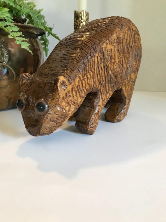 木製　木彫りのクマ　彫刻 木彫りの熊 | ROOMS