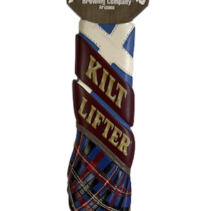 Four Peaks Kilt Lifter Beer Tap Handle Arizona Brewery Scottish Ale Bar Pull
