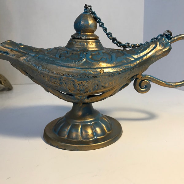 Cast Iron Gold Lamp Etsy