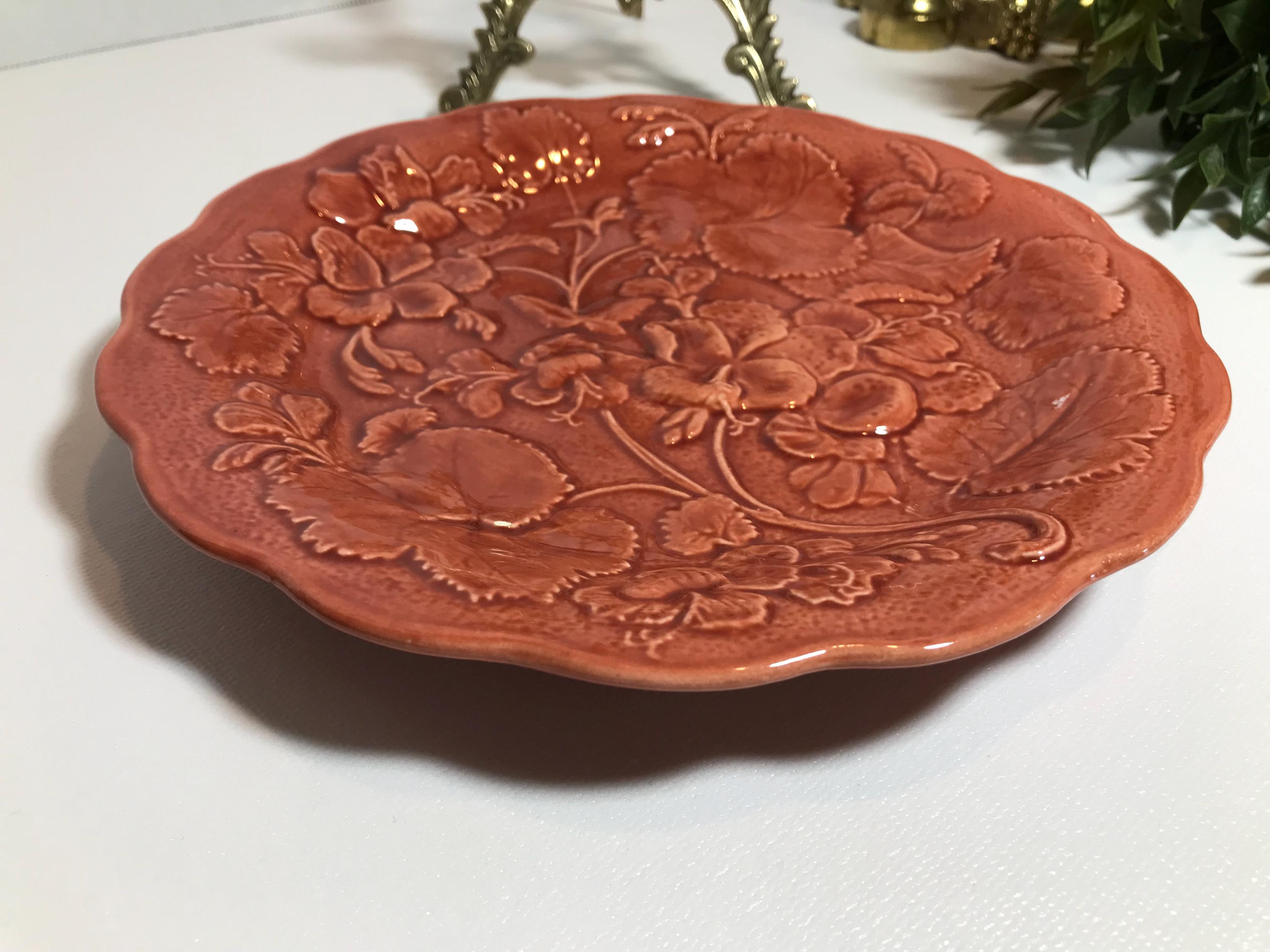 Vintage 1940s Dick Knox of California Majolica Ceramic 8.5