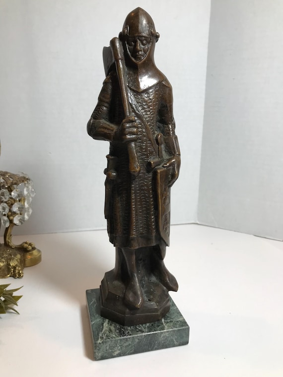中世騎士 ブロンズ置物