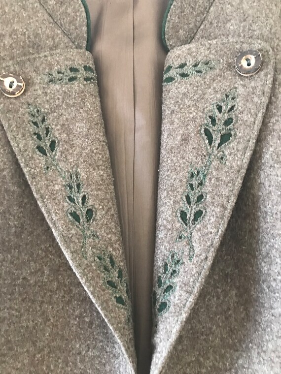 Vintage Trey Lodenfrey wool women's jacket Sz S, … - image 5