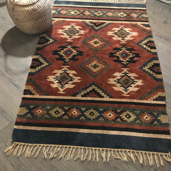 Rustic Look Rug - Etsy